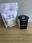 Sealed Notes Candle & Refill System Violet/white Iris. Wax Beads, Wick Glass. Fixed Price $16.00.