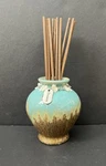 3 1/2" Tall Ceramic Bud Vase Or Incense Holder With Dream Tag + 10 7" Sticks. Fixed Price $14.99.