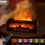 Flame Air Humidifier Essential Oil Aroma Diffuser Led Light Remote Control. Fixed Price $42.66.