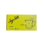 Joyjolt Serene Double Wall Insulated Coffee Mugs Set 2 Glass 7.5OZ 015ST L1Y4. Fixed Price $16.99.