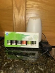 Amir Ultrasonic Aroma Diffuser + 6-PACK Essential Oils New (open Box). Fixed Price $8.00.