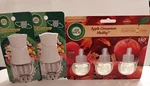 Air Wick Scented Oil 3 Refills Limited Edition Apple Cinnamon Medley + 2 Warmers. Fixed Price $18.00.