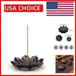 Luxurious Bronze Lotus Incense Burner With Easy Clean Ash Catcher - Tranquility. Fixed Price $6.79.