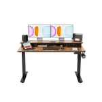 Banti 55X24 Inch Electric Standing Desk With Dual Drawers, Heig... Usa Fast Ship. Fixed Price $252.14.