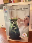 Cascading Incense Holder Tulip Top Cones Cyan (BS-1108). Fixed Price $9.00.