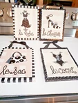 Canvas Wall Art - Bathroom, Powder Of 4 Shoe, Robe, Corset, Bag 8X10. Fixed Price $20.00.