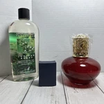 Fragrance Lamp Alexandria Red Glass With Juniper Berry L102 Stratford Ruby. Fixed Price $49.99.