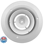 Accord Ventilation ABCDWH06 Round Ceiling Diffuser 6-INCH White ABCDWHO6. Fixed Price $30.77.