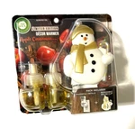 Air Wick Limited Edition Apple Cinnamon Medley Snowman Decor Warmer & 2 Refills. Fixed Price $19.99.