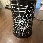 Scentsy Creepy Crawly Wax Warmer Light-up Halloween Spider Web Retired. Fixed Price $20.00.