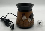 Scentsy Rooster Chicken Full-size Wax Warmer Dsw-rstr Country Farm W/ 2 Bulbs. Fixed Price $21.99.