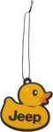 Plasticolor Paper Hanging Car Air Freshener 2-PK, Jeep Logo Rubber Duck, Vanilla. Fixed Price $8.99.