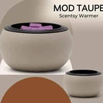 Mod Taupe Scentsy Compact Wax Warmer Retired New In Box. Fixed Price $21.99.