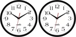 Hippih Non Ticking Wall Clock 10" Black 2 Pack. Fixed Price $23.64.