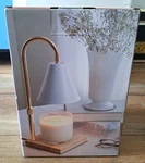 Sparoom Candle Lamp Warmer White Metal Shade Electric Flameless Modern Home Deco. Fixed Price $21.00.