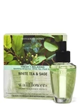 Wallflowers Bath Body Works Fragrance Refill Bulb 2 Pack White Tea & Sage. Fixed Price $26.99.
