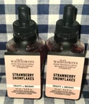 New 2-PACK Strawberry Snowflakes Wallflower Refill Bulbs Bath & Body Works. Fixed Price $17.60.