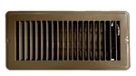 Hbw Rv And Home Brown Stamped Steel Floor Diffuser/register With Damper. Fixed Price $24.99.