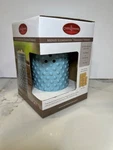 Candle Warmers Midsize Illumination Fragrance Ceramic Hobnail Blue. Fixed Price $19.00.