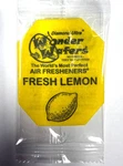 Wonder Wafers Lemon Individually Wrapped Air Fresheners Detail 15 Pack. Fixed Price $9.99.
