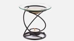 Gorgeous Spiral Oil Warmer Metal, Glass Home Decorative Collectible. Fixed Price $34.00.