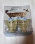 Slatkin & Bath Body Works Fresh Cotton Odor Eliminating Wallflower 2 Pack. Fixed Price $26.99.