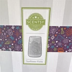 Scentsy Sunflower Fields Electric Wax Warmer Ceramic White Floral. Fixed Price $45.00.
