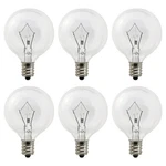 Linmifo Wax Warmer Bulbs 6 Pack, G50 25 Watt Light Count (pack Of 1), Clear. Fixed Price $9.94.