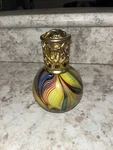 Alexandria's Amolfi Fragrance Lamp Glass Catalytic Diffuser Bohemian Swirl Style. Fixed Price $50.00.