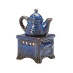 Stylish Elegant Blue Teapot Stove Fragrance Oil Porcelain Warmer Indoor Decor. Fixed Price $35.00.