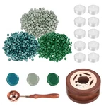 Wax Kit, 300 Pcs Sealing Beads, Wooden Warmer, Melted Spoon, 10 .... Fixed Price $14.91.