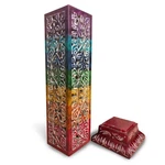 Soapstone Incense Tower Rainbow Color - Size 3" X 10". Fixed Price $38.99.