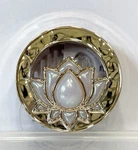 Bath And Body Works Gold White Lotus Iridescent Pearl Car Vent Visor Clip Holder. Fixed Price $12.83.
