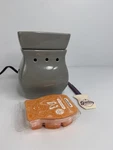 Scentsy Classic Curve Gloss Gray Wax Warmer Perfect Pumpkin Pear Bar Spatula. Fixed Price $39.99.