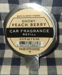 New Snowy Peach Berry Cream Scentportable Car Refills Bath & Body Works. Fixed Price $8.00.