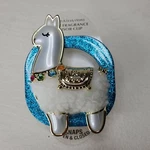 (1) Bath Body Works Llama Alpaca Soft Fur Scentportable Holder Unit Visor Clip. Fixed Price $12.95.