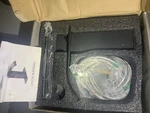 New Qomc'langma Matte Black Waterfall Bathroom Faucet - Single Handle Sink Tap. Fixed Price $17.00.