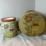 Lang Melting Pot Candle Warmer Home Sweet By Karen Good 0636024 With Melts. Fixed Price $24.99.