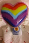 Bath Body Works Rainbow Heart Nightlight Wallflower Fragrance Plug. Fixed Price $23.95.
