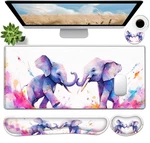 Jvgfynkl Large Gaming Mouse Pad Set, Ergonomic Memory Foam Keyboard Wrist Res.... Fixed Price $40.82.
