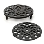 Iprouder Cast Iron Trivet 2 Pcs Set, 8-INCH, Meat Rack, Inches, Black. Fixed Price $42.01.