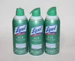 Lot (3) Lysol Air Sanitizer Spray Mountain Spring Scent Disinfecting 10 Oz. Fixed Price $34.99.