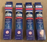 Lot Of 4 Ozium Air Sanitizer 3.5OZ New Car Smell. Fixed Price $27.00.