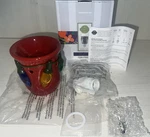 Scentsy Holiday Lights Wall Plug-in Wax Warmer Red W/colorful Bulbs Nib. Fixed Price $20.00.