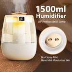 1.5L Air Home Humidifier,oil Diffuser For With Timer And Waterless Auto-off. Fixed Price $19.76.