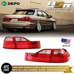 Depo Euro Style Red/clear Led Tail Lights W/ Bulbs For 98-00 Honda Accord Sedan. Fixed Price $179.95.