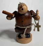 Vintage Kwo Erzgebirge Wood Smoking Monk Friar Priest Incense Smoker Figure. Fixed Price $69.99.