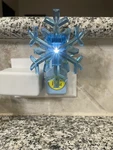 Bath & Body Work Wallflower Unit Fragrance Plug In Blue Snowflake Night Light. Fixed Price $12.00.