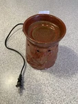 Scentsy Wax Warmer Rust Sunflower #19237 Boho Chic Full Size - Retired Vgc. Fixed Price $14.99.