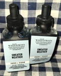 New 2-PACK Sweater Weather Wallflower Refill Bulbs Sealed Bath & Body Works. Fixed Price $26.00.